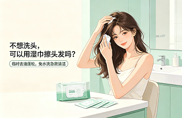 不想洗头，可以用头发湿巾擦头发吗？